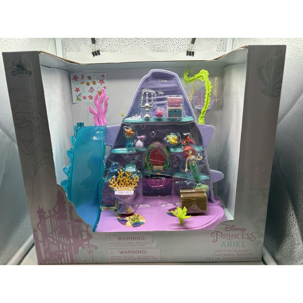 Disney Parks Ariel's Grotto The Little Mermaid Playset Figures 14" New In Box